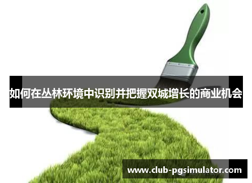 如何在丛林环境中识别并把握双城增长的商业机会