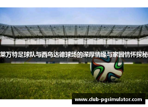 莱万特足球队与西乌达德球场的深厚情缘与家园情怀探秘