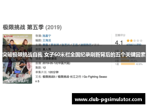 突破极限挑战自我 女子60米栏全国纪录刷新背后的五个关键因素