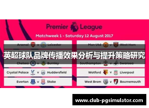 英超球队品牌传播效果分析与提升策略研究